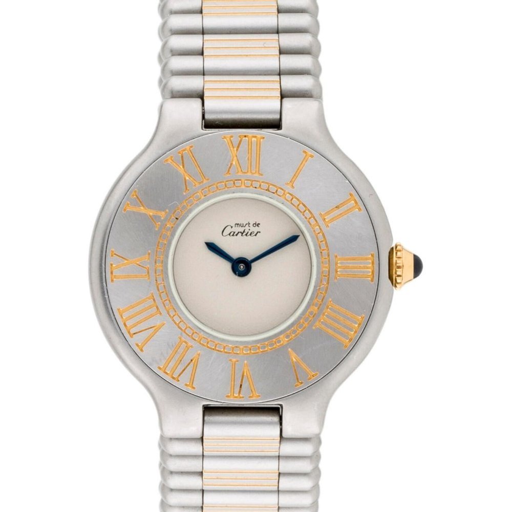 Cartier Must De 18K Gold Watch W/ BOX!!